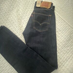 Levi's Blue Straight Jeans with Classic Stitching New 501 28x34 men’s